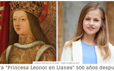 Visita del Emperador a Llanes con su hermana Leonor
