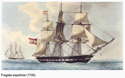 LOS CUATRO BARCOS CON LOS NOMBRES DE LOS CUATRO BANDOS