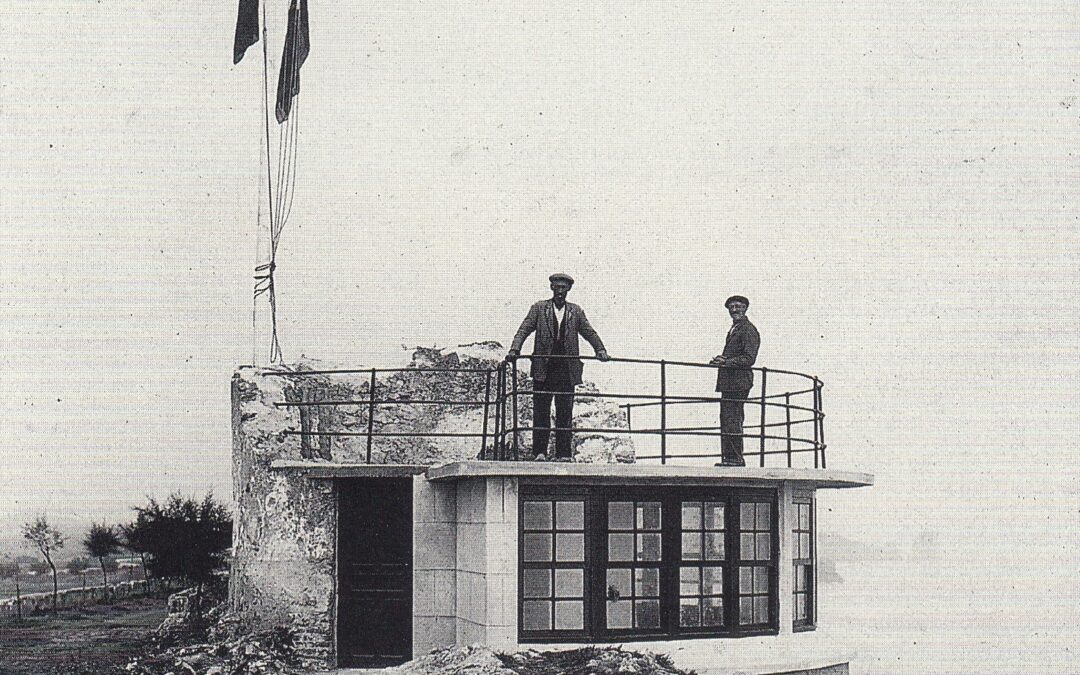 El “semáforo” en La Atalaya. Foto Pepe (1929)