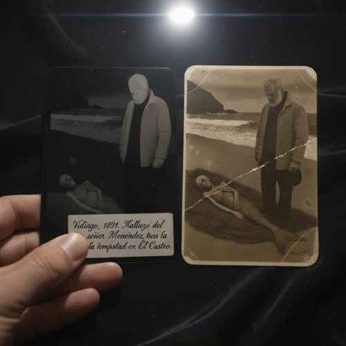 El último secreto del Cantábrico: Una fotografía hallada en Llanes resucita el misterio del «Hombre Pez»