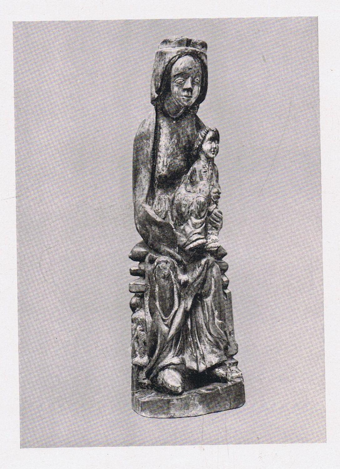 Santa Ana y la Virgen. Imagineria medieval (Colección de escultura Ricart,